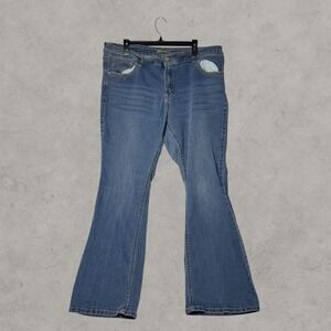 Faded Glory Womens Plus Size 24W Bootcut Jeans Medium Wash Stretch Denim